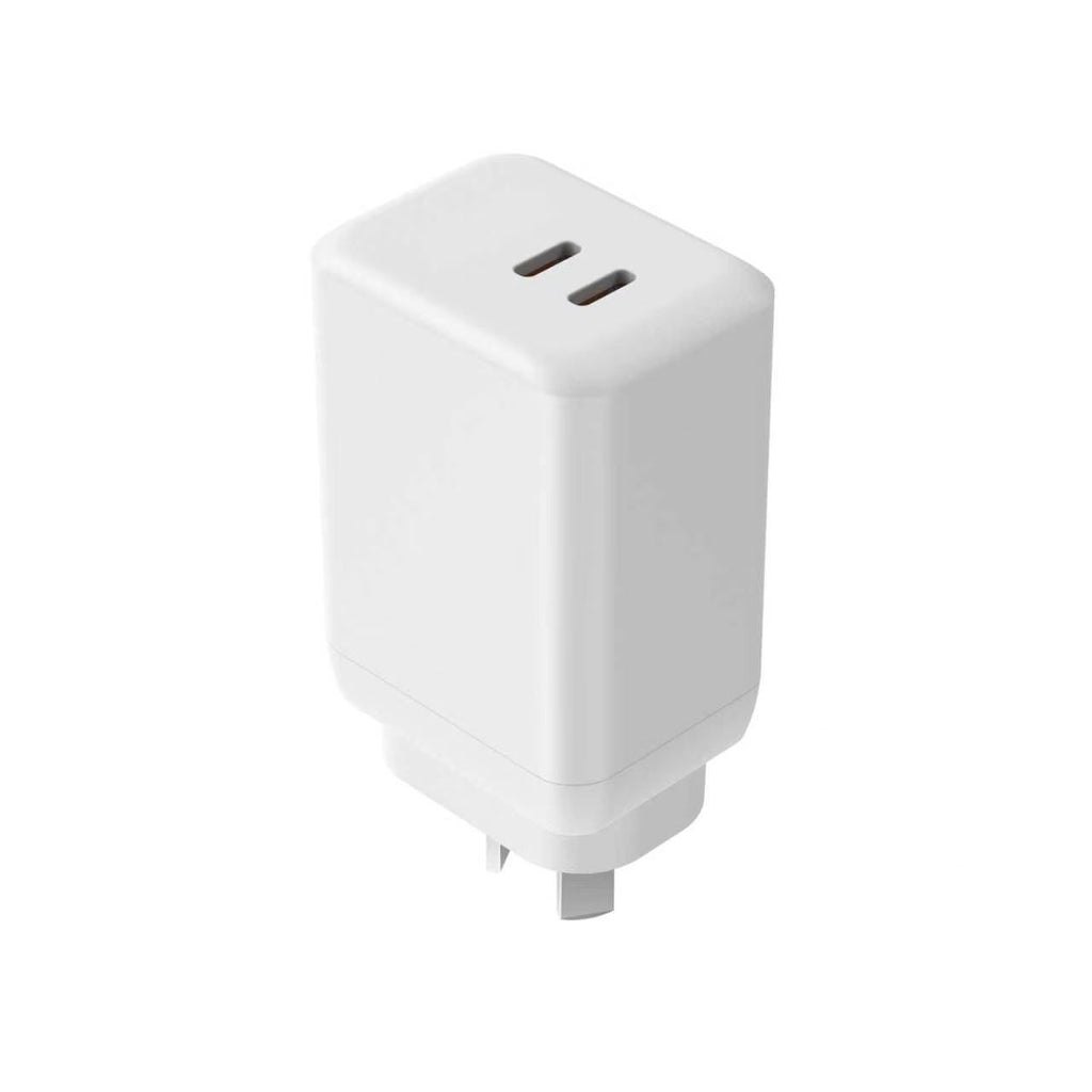 Premium 65W GaN Dual USB-C Fast Wall Charger (AU Plug)